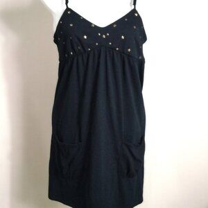 Jenni Black Beach Dress Coverup Adjustable Double Straps 2 Pockets NWT Jr. XSm.